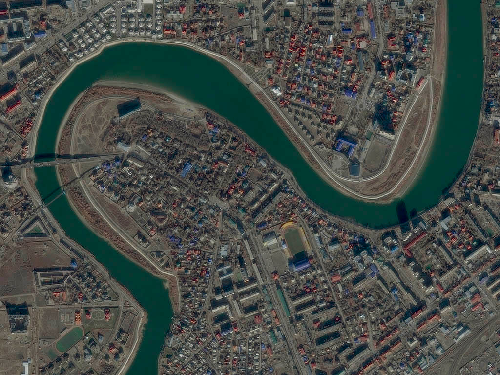 Река Урал, KazEOSat-1, 2014