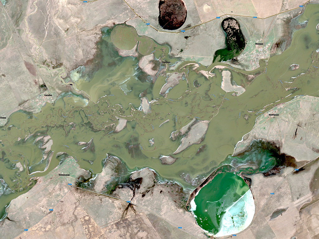 Река Ишим, KazEOSat-2, 2019